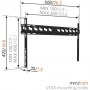 Vogels | Wall mount | MA4000-A1 | Fixed | 40-80 "" | Maximum weight (capacity) 80 kg | Black - 4